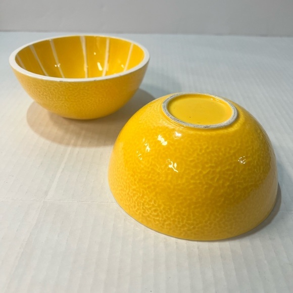 Yellow Citrus Bowl Set - fruit bowls - Picture 3 of 7